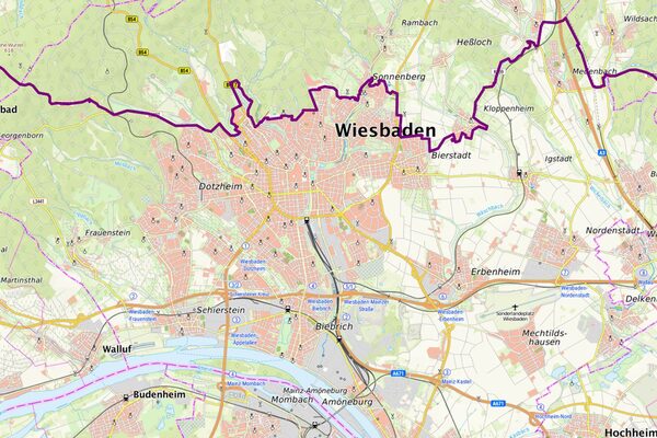 Kartenausschnitt ASP