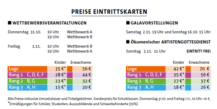 Ticketpreise