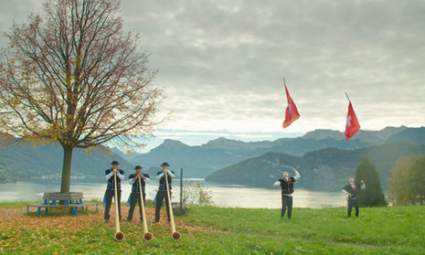 Hornbläser am Vierwaldstätter See