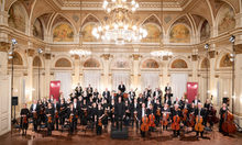 Orchester im festlichen Saal