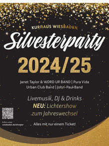 Plakat für Silvesterparty