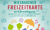 Logo Wiesbadener Freizeitkarte - Schriftzug und viele Freizeitsymbole.