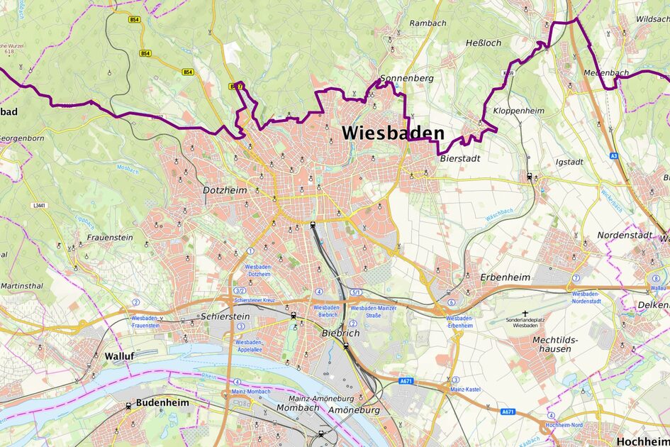 Kartenausschnitt ASP