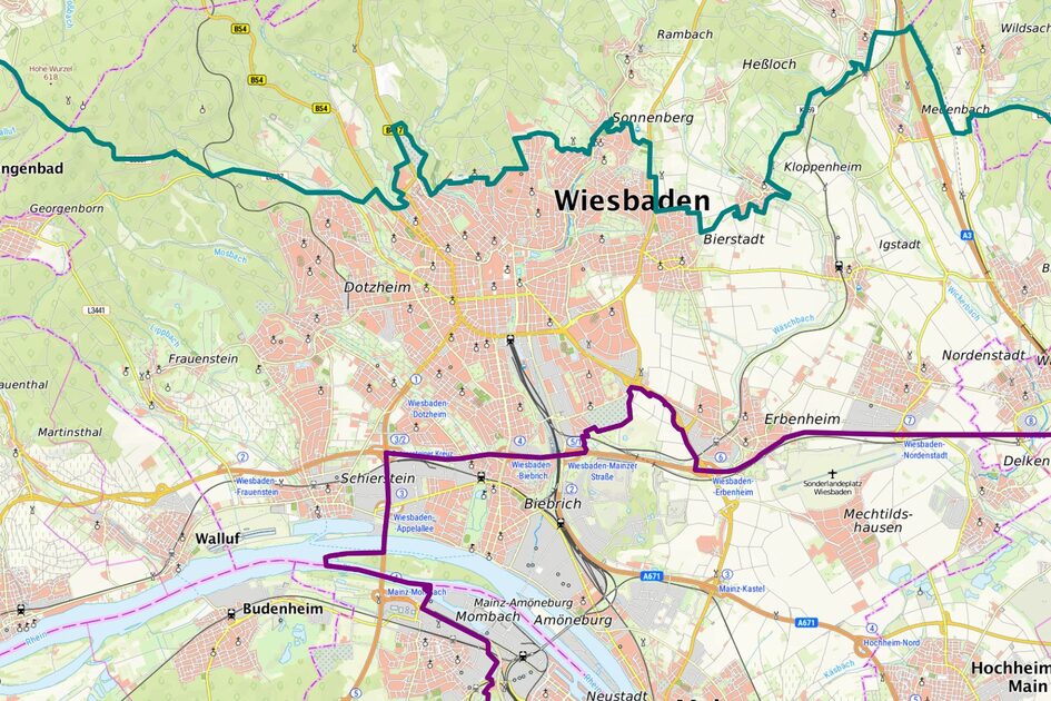 Kartenausschnitt ASP