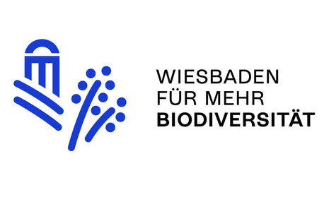 Logo Wiesbaden für mehr Biodiversität mit Biene