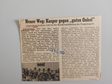 Zeitungsartikel Wiesbadener Kurier 1960-er Jahre