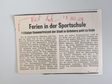 Zeitungsartikel Wiesbadener Kurier 1970-er Jahre