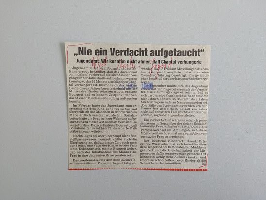 Zeitungsartikel Wiesbadener Kurier 1980-er Jahre