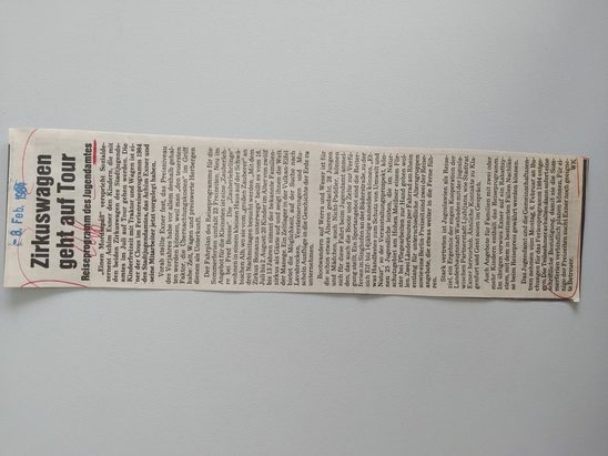 Zeitungsartikel Wiesbadener Kurier 1980-er Jahre