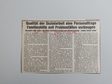 Zeitungsartikel Wiesbadener Kurier 1980-er Jahre