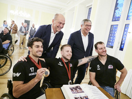 Empfang Paralympics-Sieger im Rathaus