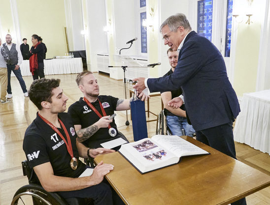 Empfang Paralympics-Sieger im Rathaus