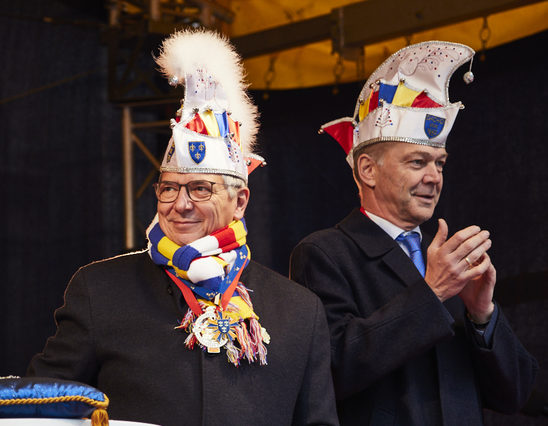 Proklamation der Fastnacht/OB Gert-Uwe Mende und Dr.Gerhard Obermayr