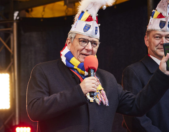 Proklamation der Fastnacht/OB Gert-Uwe Mende und Dr.Gerhard Obermayr