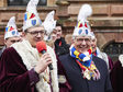 Proklamation der Fastnacht/li. Dacho-Chef Simon Rottloff+OB Gert-Uwe Mende