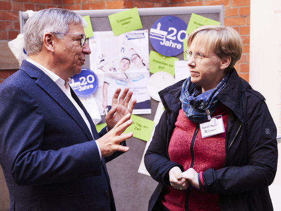 Tag der offenen Tür im Rathaus/li.Oberbürgermeister Gert-Uwe Mende