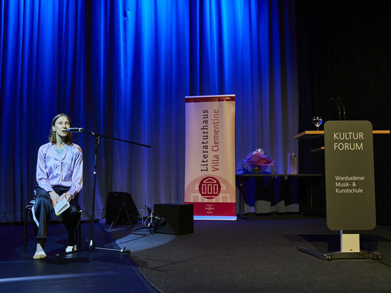 Verleihung Literaturpreis/Preisträgerin Martina Hefter