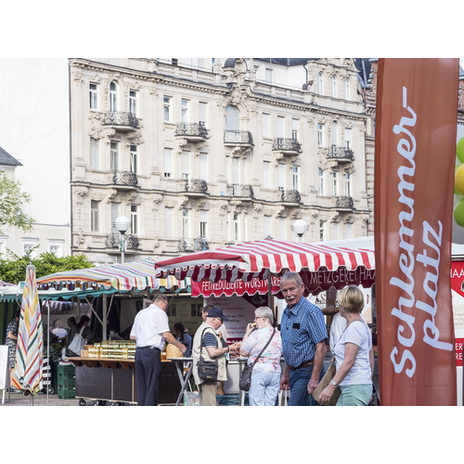 Schlemmerplatz auf dem Wochenmarkt