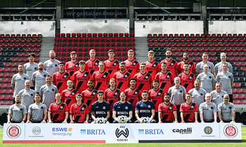 Teamfoto SVWW für die Saison 2024/25 in der 3. Fußball-Liga.
