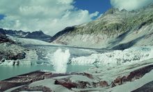 Berge und Gletscher