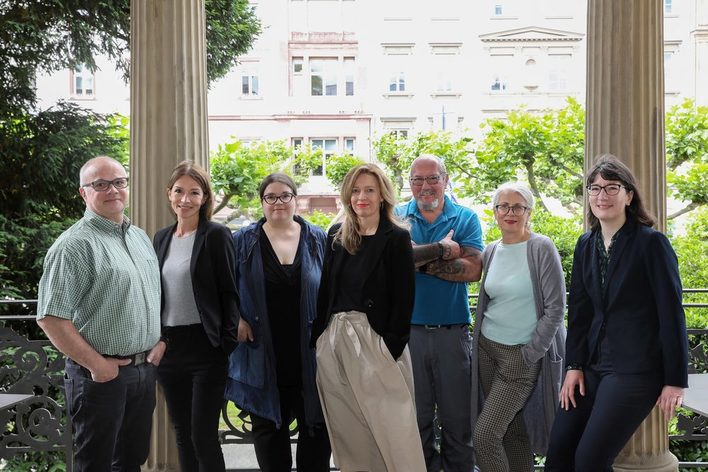 Das Team des Literaturhauses Villa Clementine - fünf Frauen und zwei Männe