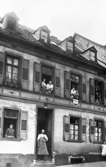 Arbeiterhaus im Bergkirchenviertel, um 1900