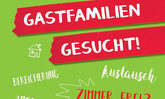 Plakat: Gastfamilien gesucht