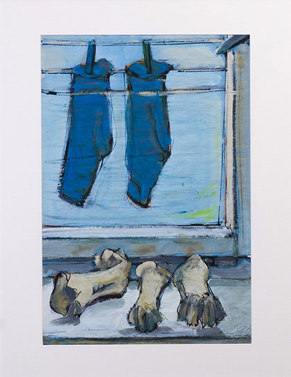 Graupner, Albrecht: Blaue Socken
