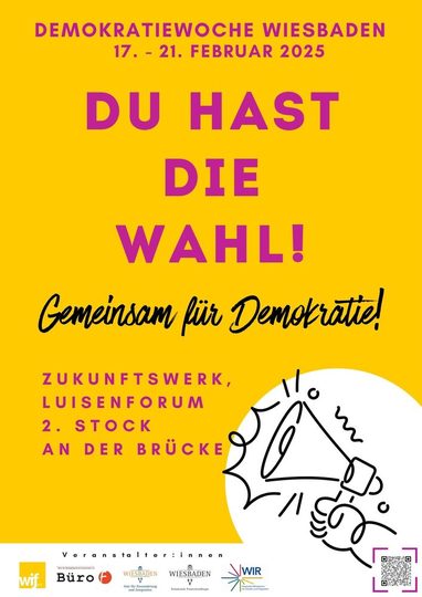 Plakat "Du hast die Wahl"